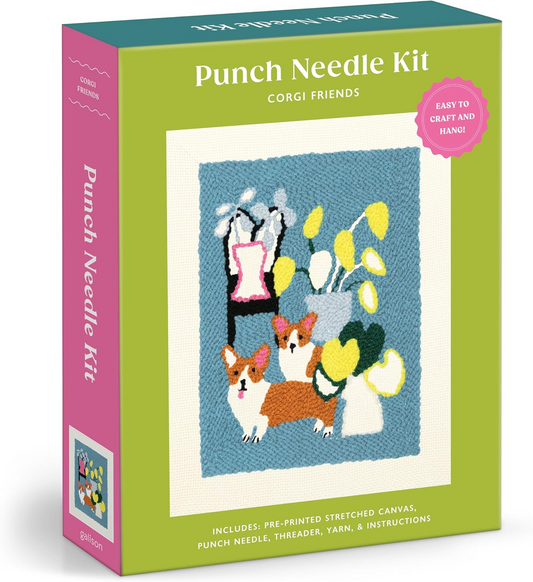 Punch Needle Kit - Corgi Friends