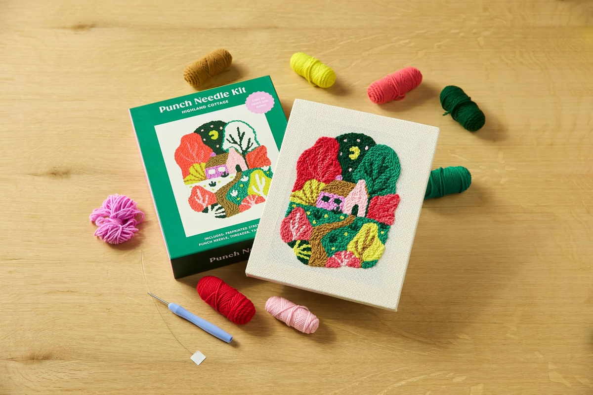 Punch Needle Kit - Highland Cottage