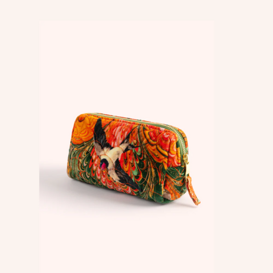 Marbled Swallow Quilted Vanity Bag