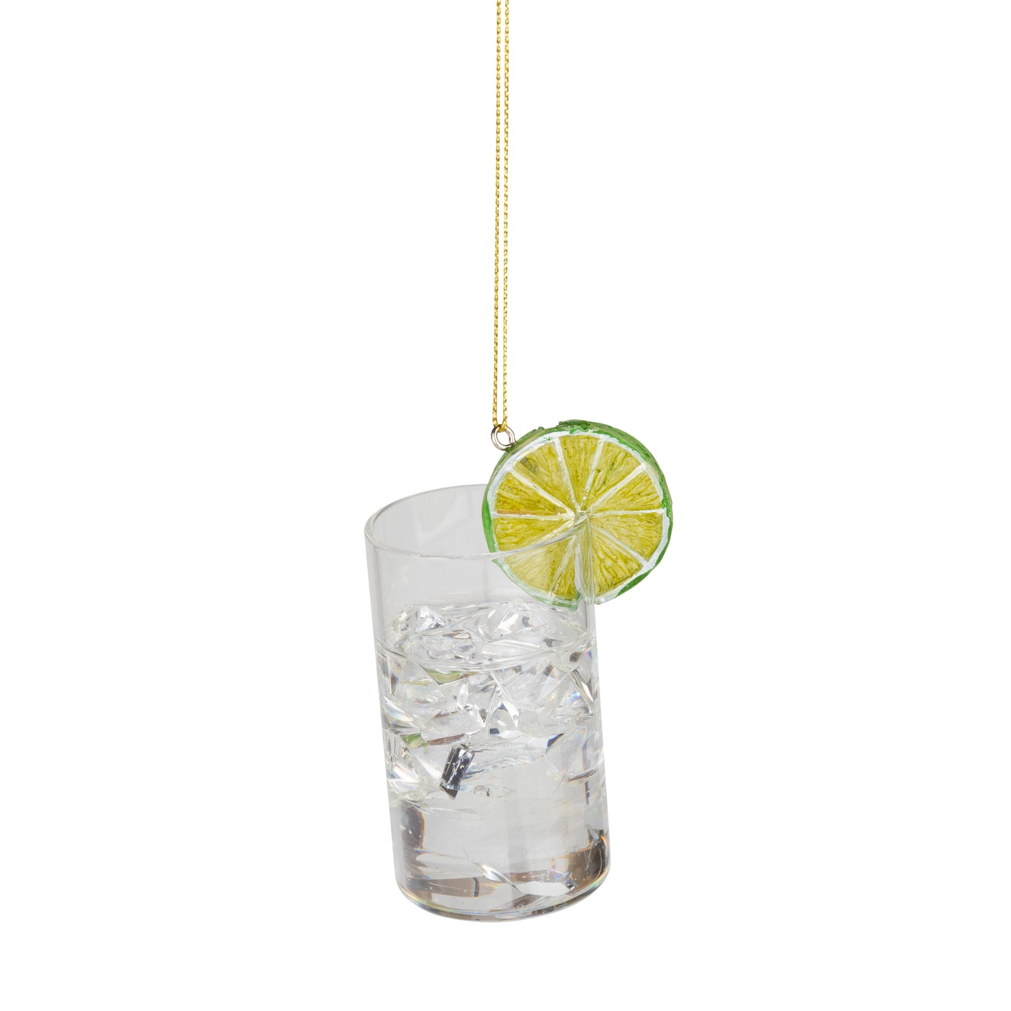 Glass Gin and Tonic Ornament