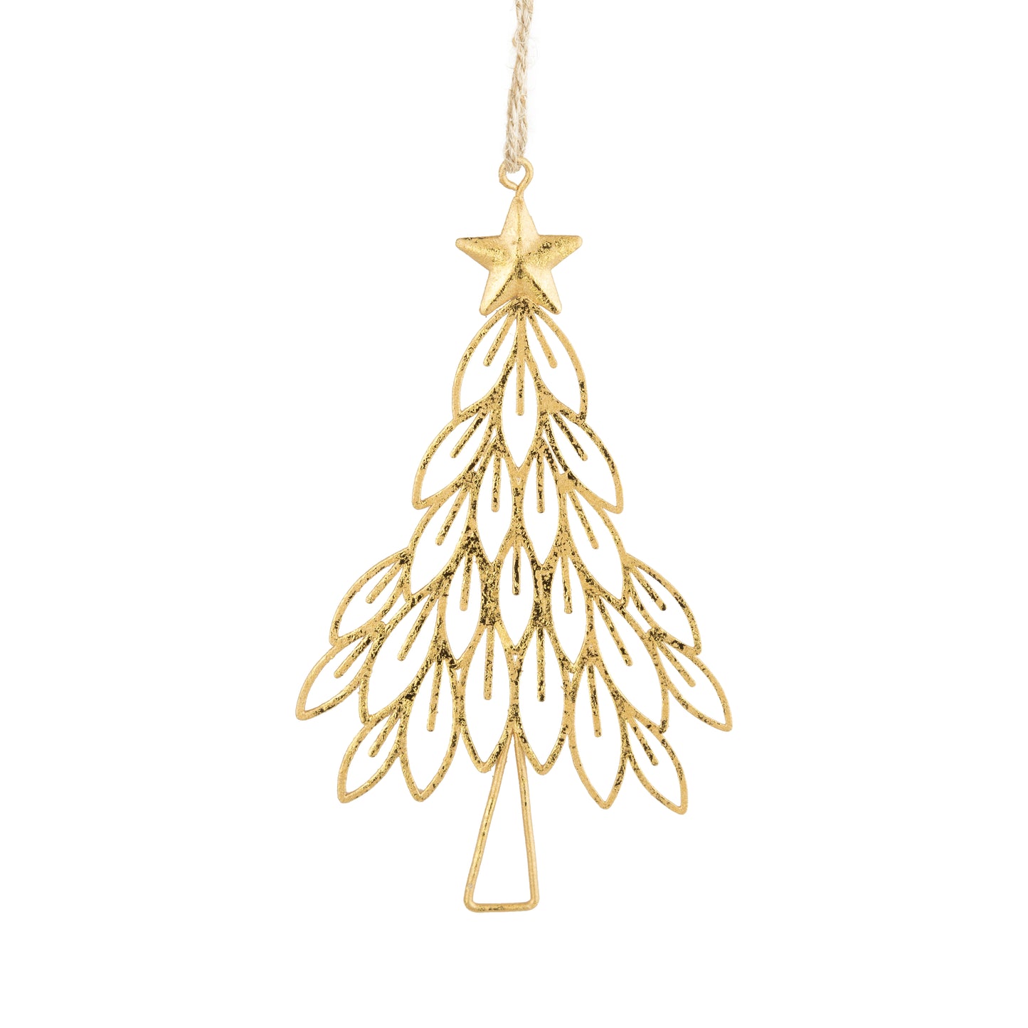 Gold Metal Tree Ornament