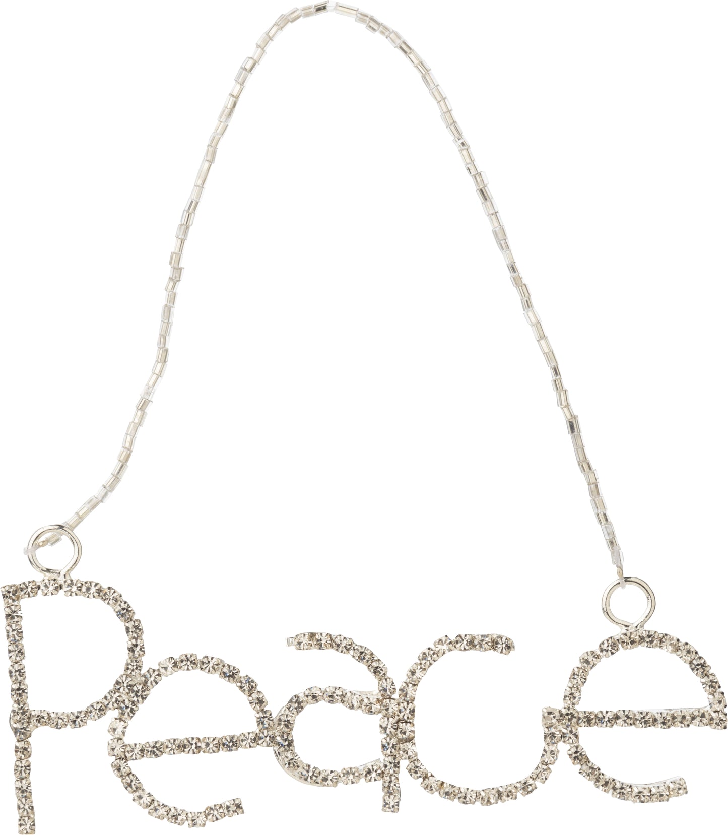Peace Rhinestone Ornament