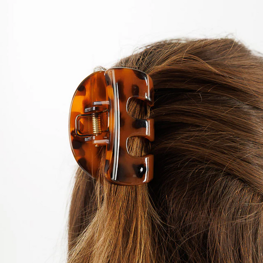 Animal Print Claw Clip
