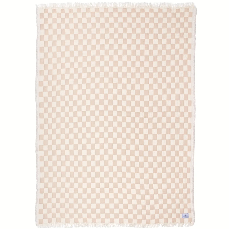 Check Quilted Throw Blanket