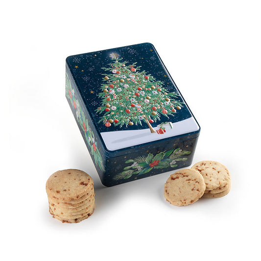 Christmas Tree Tin - Salted Caramel Biscuits