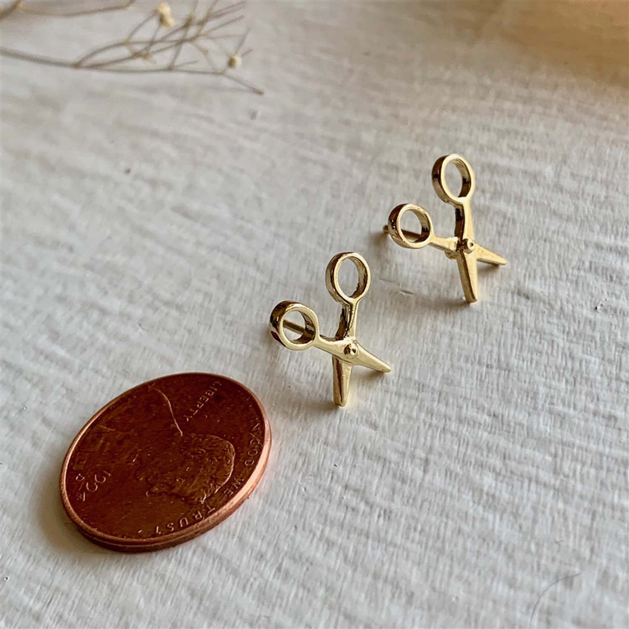 Snips Scissor Stud Earrings