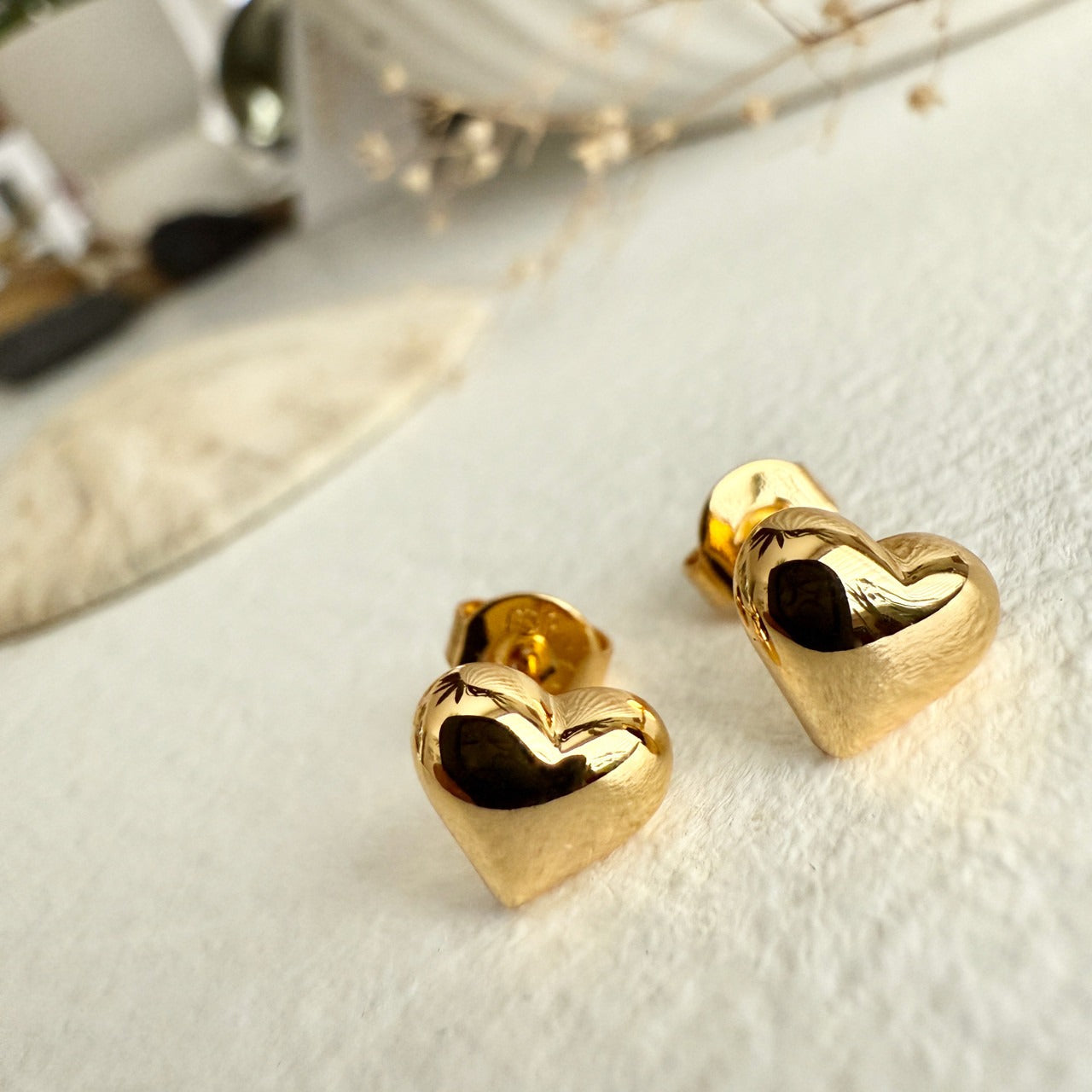 Heart Stud Earrings