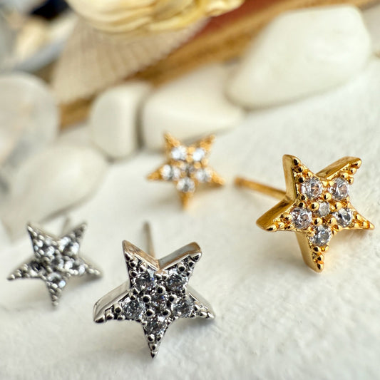 Twinkle Stars Stud Earrings