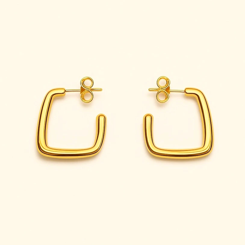 Miro Oblique Hoop Earrings
