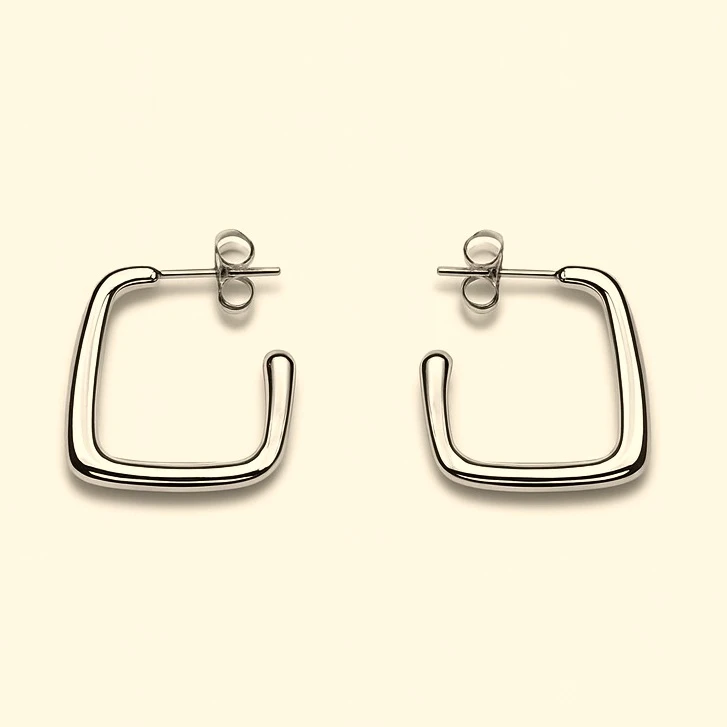 Miro Oblique Hoop Earrings