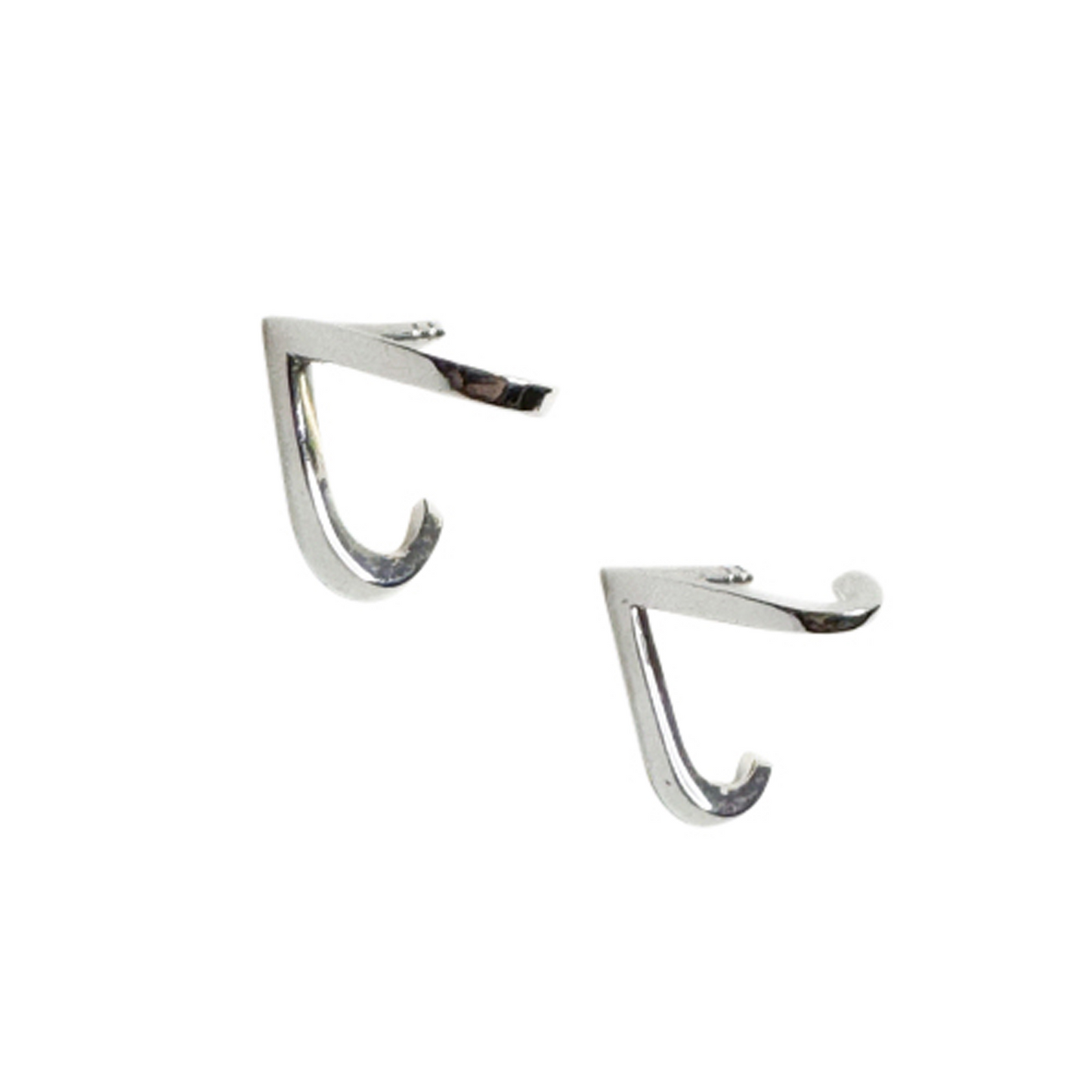 Oxford Mountain Peak Huggie Earring