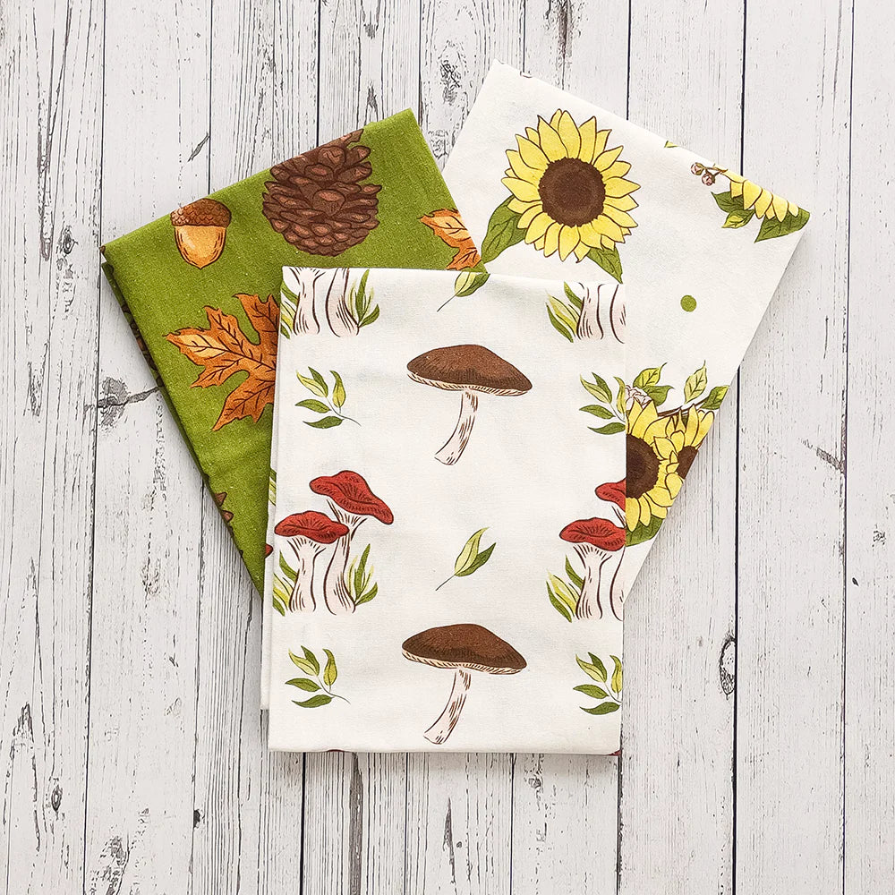 Botanical Floursack Kitchen Towels Set/3