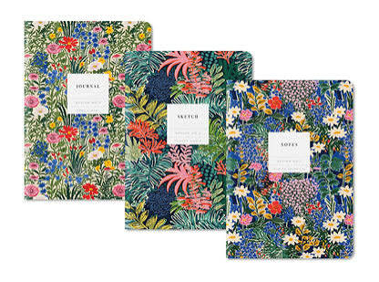 Florals Stitched Notebook Set/3