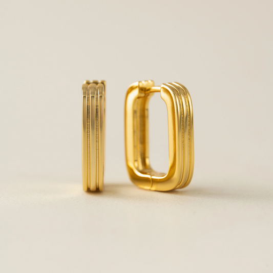 Groove U-Shaped Hoop Earrings