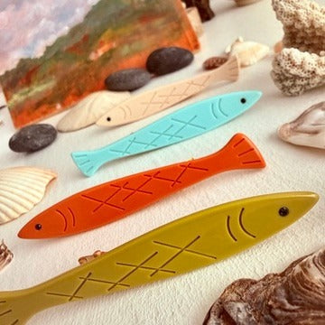 Sardinia Fish Hairclips - Set of 2
