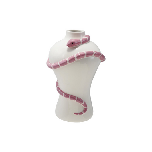 Stoneware Snake Vase