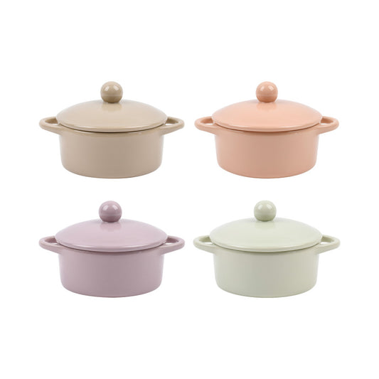 Stoneware Mini Baker with Lid