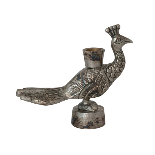 Peacock Taper Holder