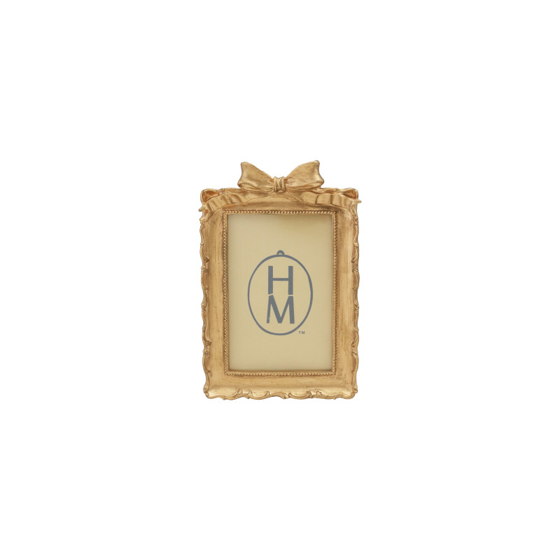 Gold Bow Resin Photo Frames