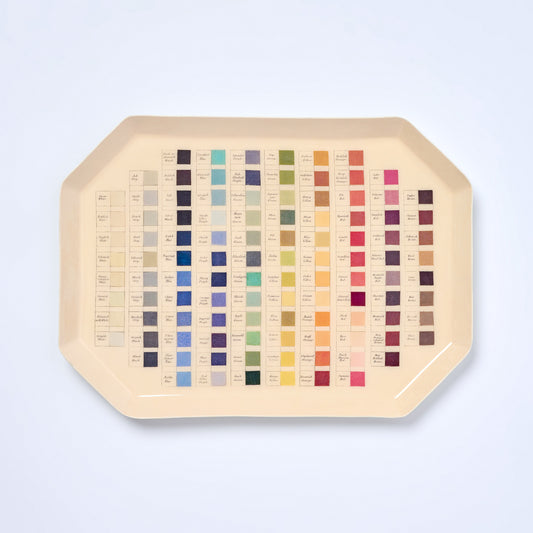Printed Octagonal Enamel Tray - Nomenclature of Colours