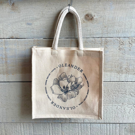 Oleander Lined Tote Bag