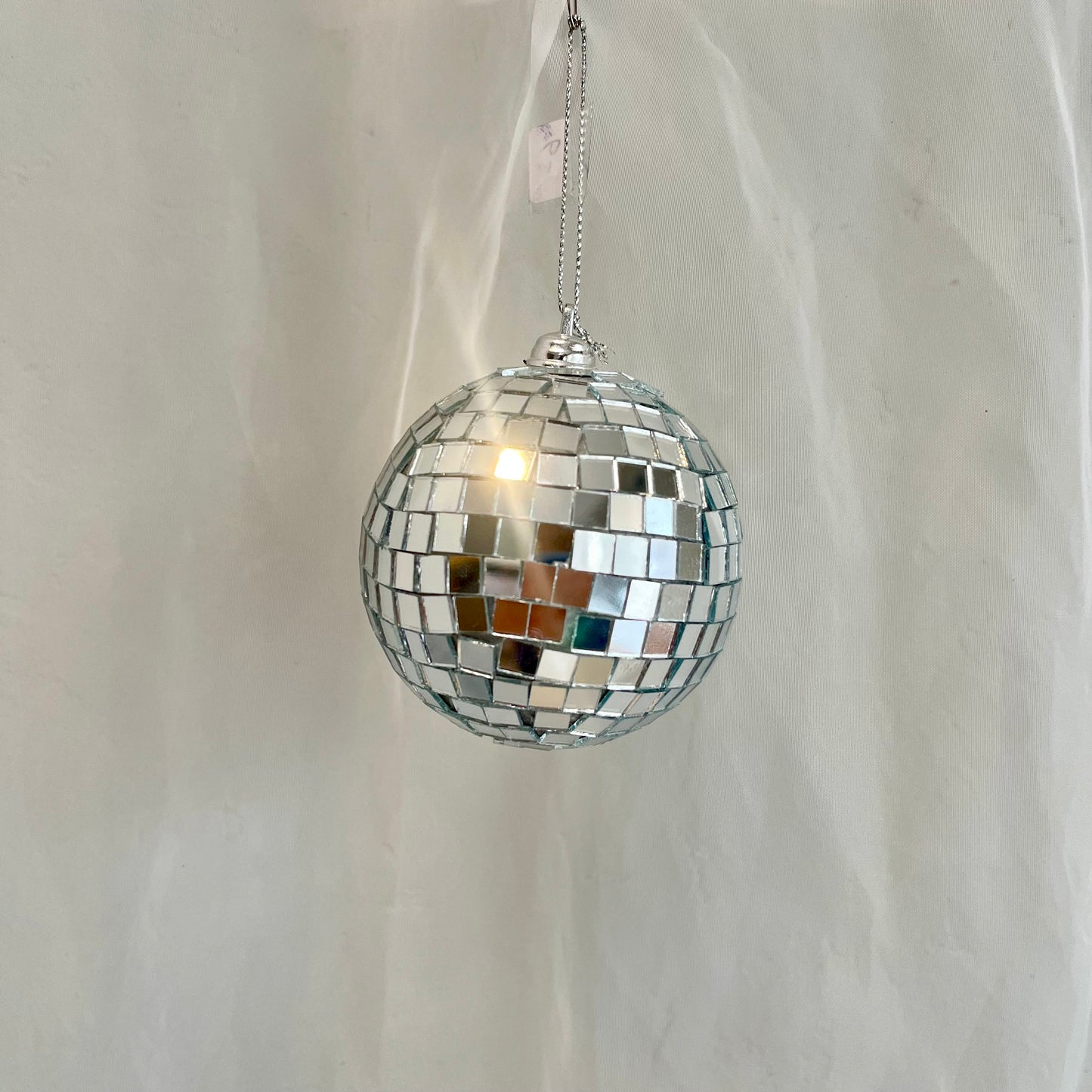 Mirrored Glass Disco Ball Ornament