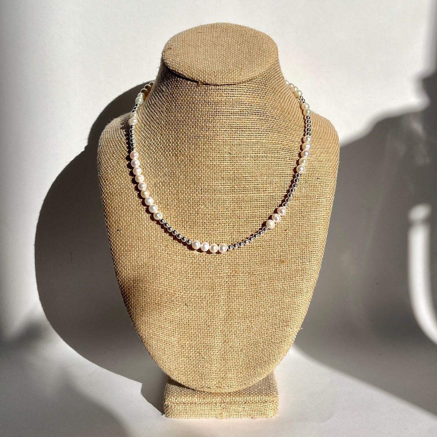 Silver & Pearl Necklace