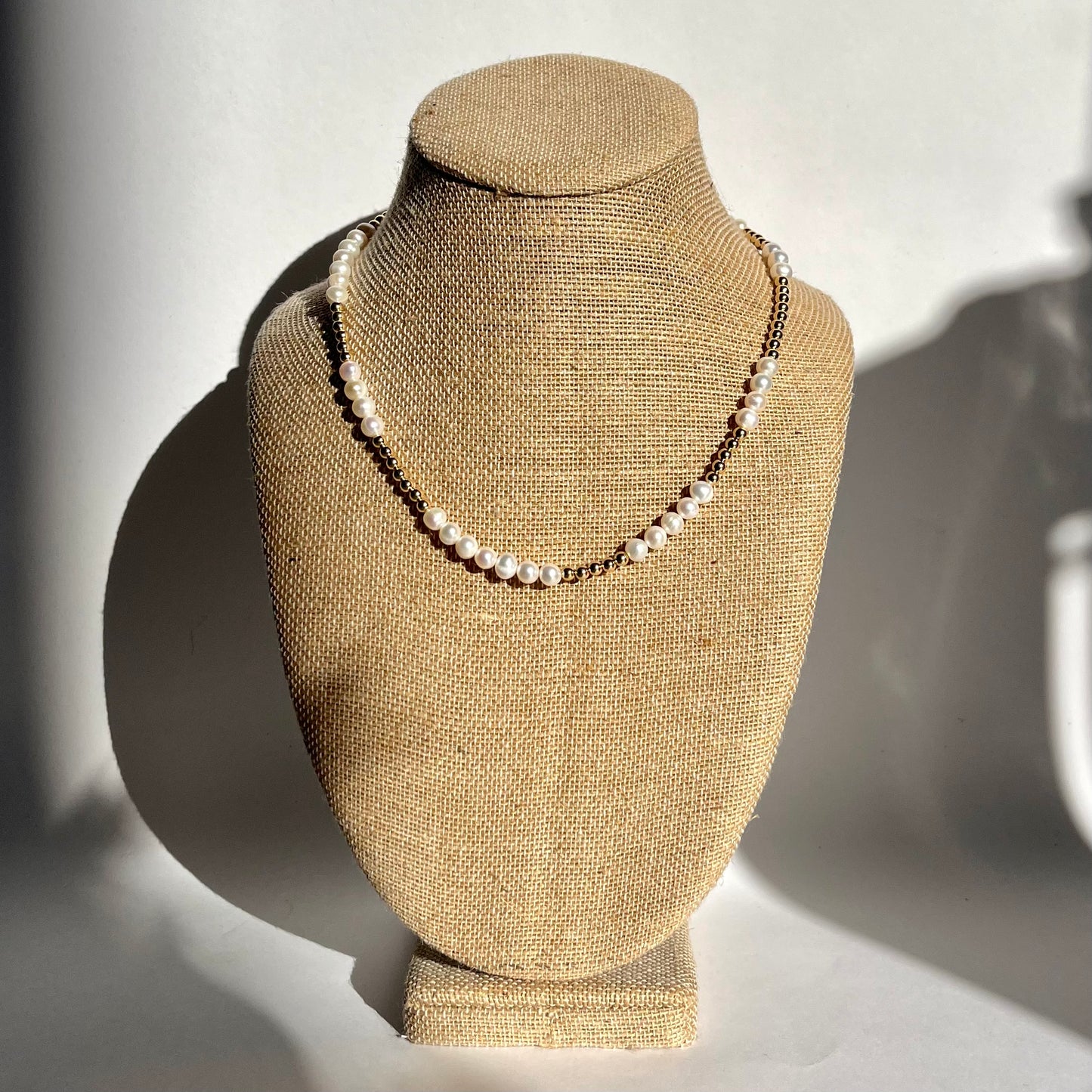 Gold & Pearl Necklace