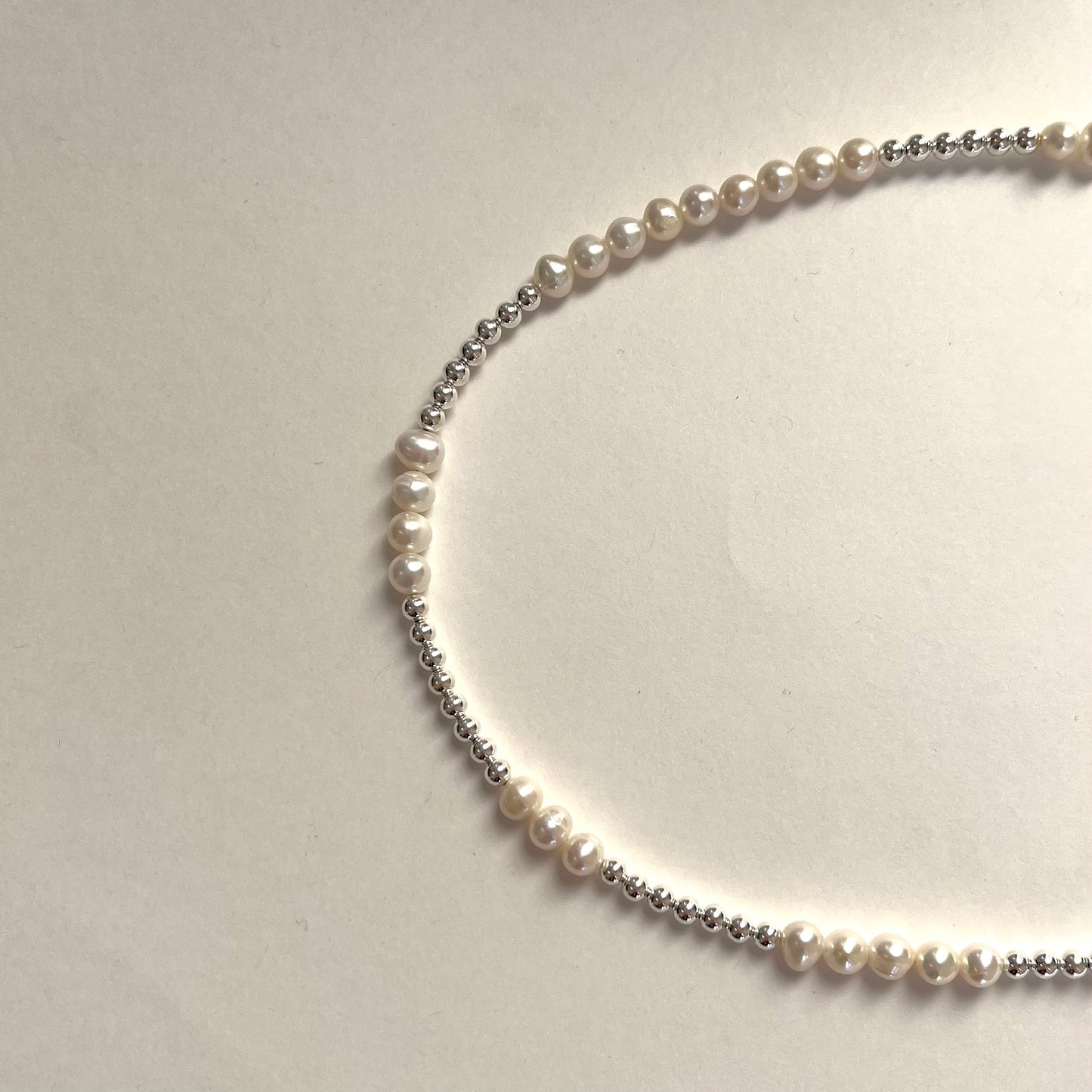 Silver & Pearl Necklace