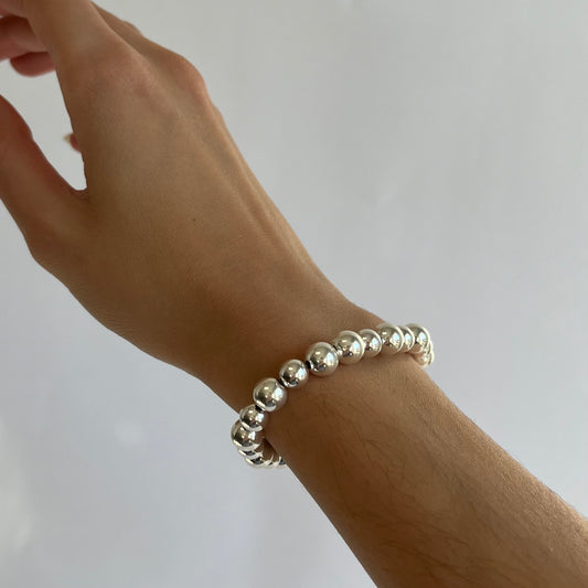 Silver Mixed Ball Bracelet