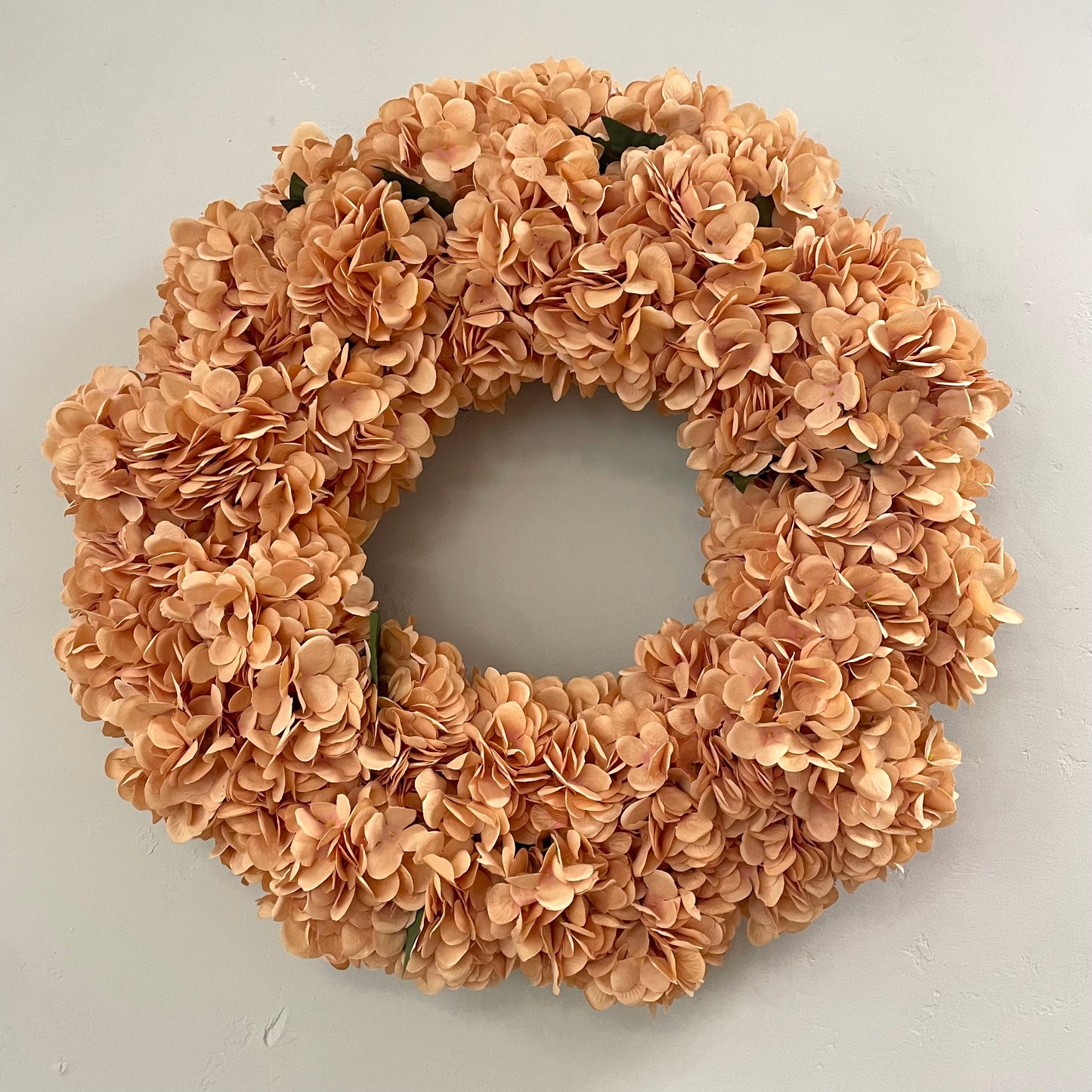 Toffee Hydrangea Wreath 26"
