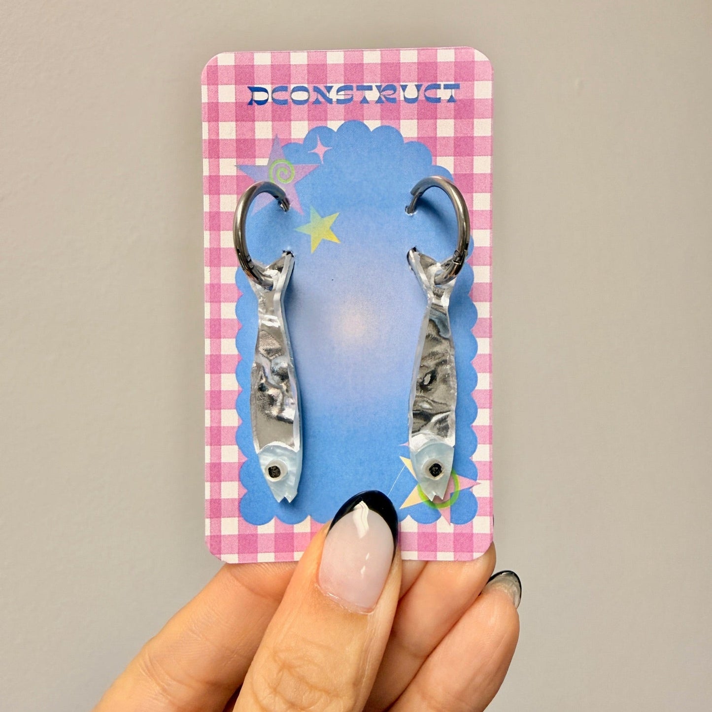 Small Sardine Hoop Earrings