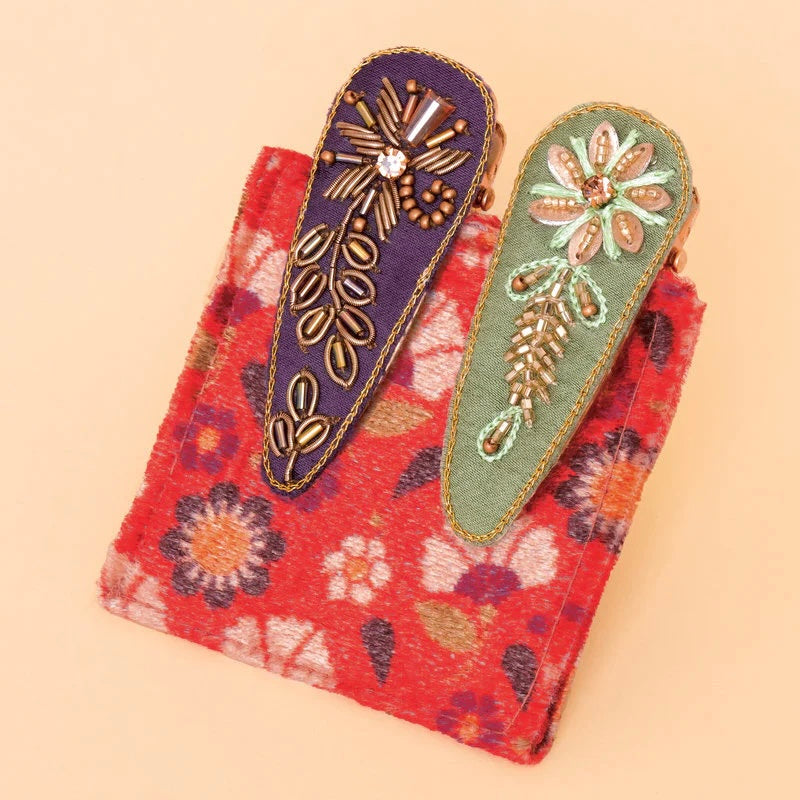 Embellished Hair Clips - 2pack
