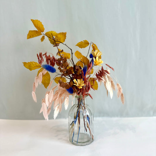 Mini Bud Vase Dried - Autumn Amber