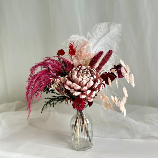 Festive Large Bud Vase Dried - Winterberry