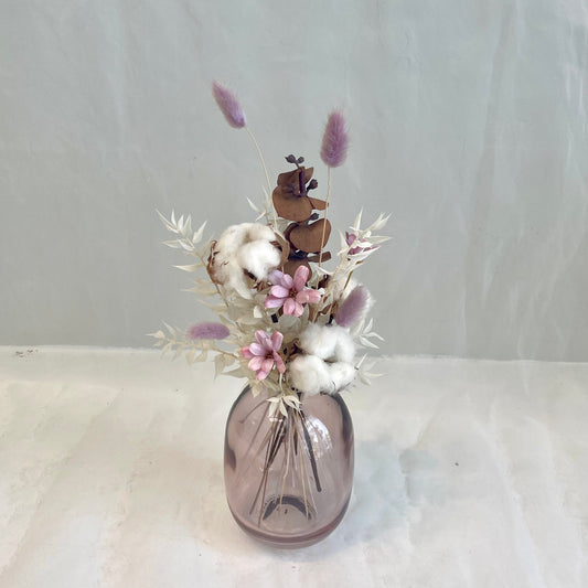 Mini Bud Vase Dried - Prairie Mauve