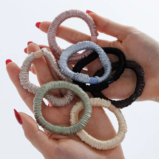 Silky Hair Elastics - Set of 6