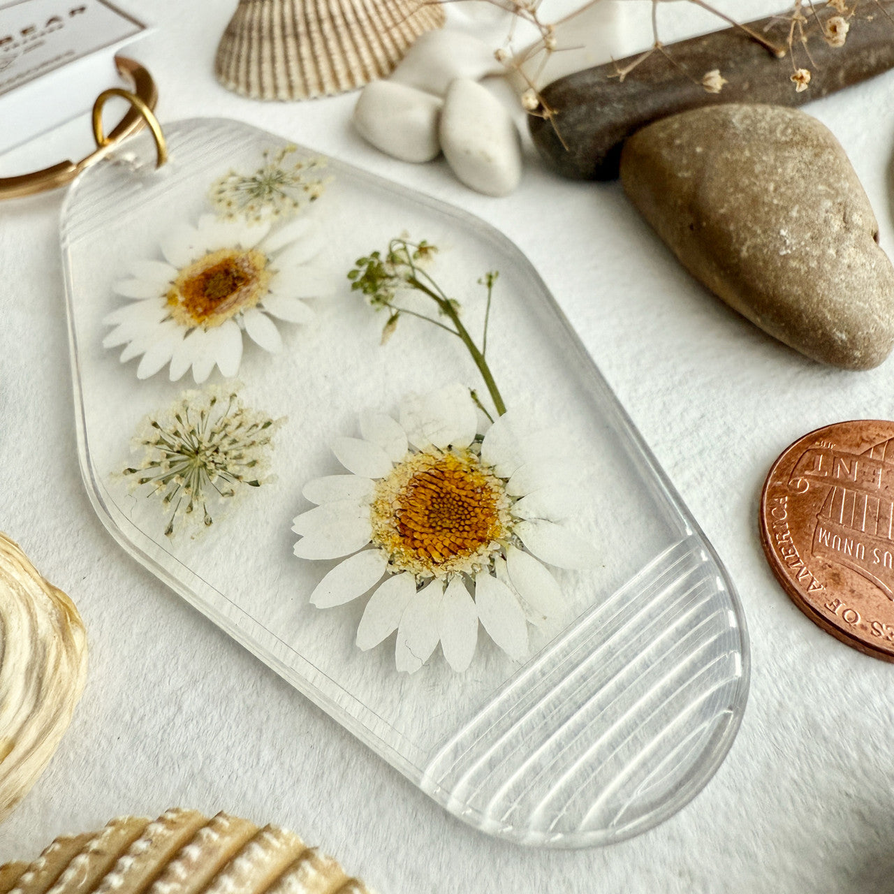Pressed Flowers Keychains