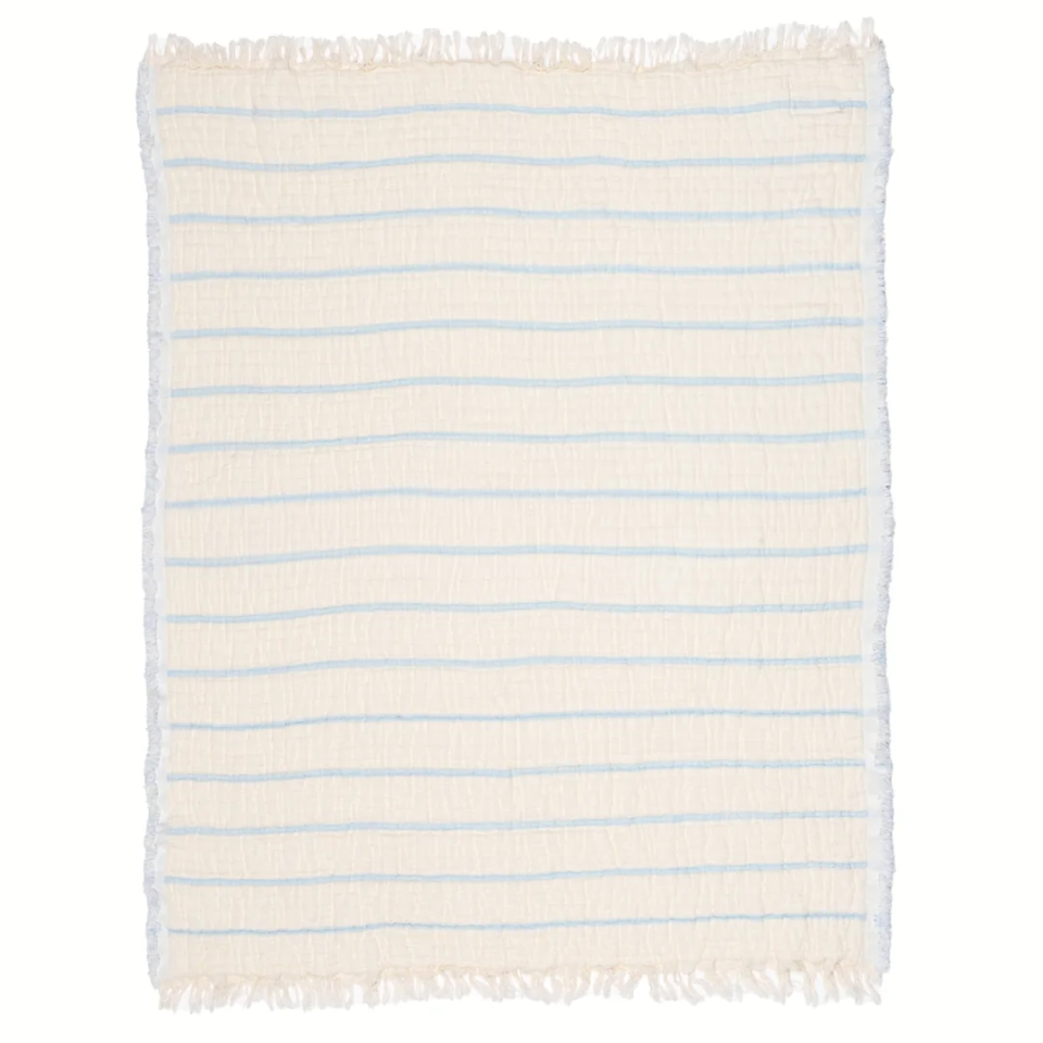 Lotus Striped Quilted Baby Blanket