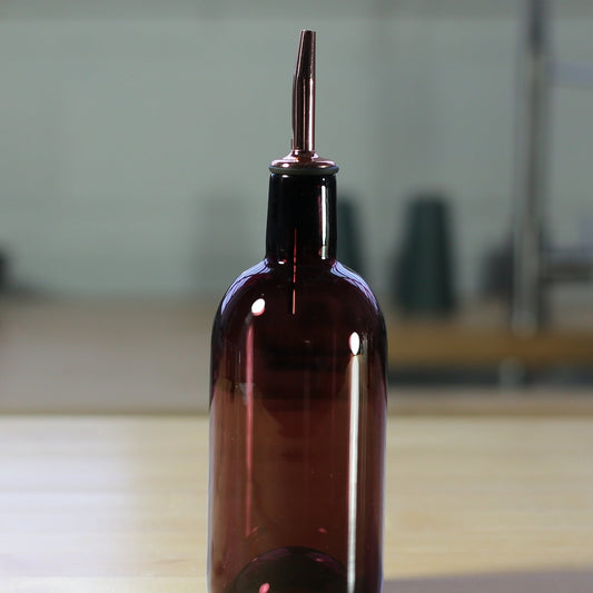Hand-Blown Glass Olive Oil Cruet
