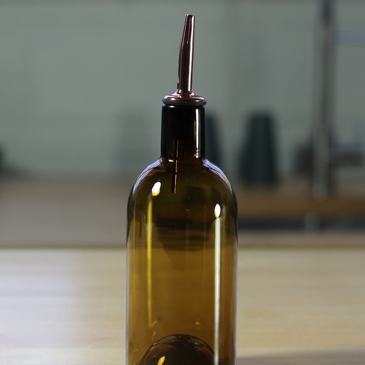 Hand-Blown Glass Olive Oil Cruet