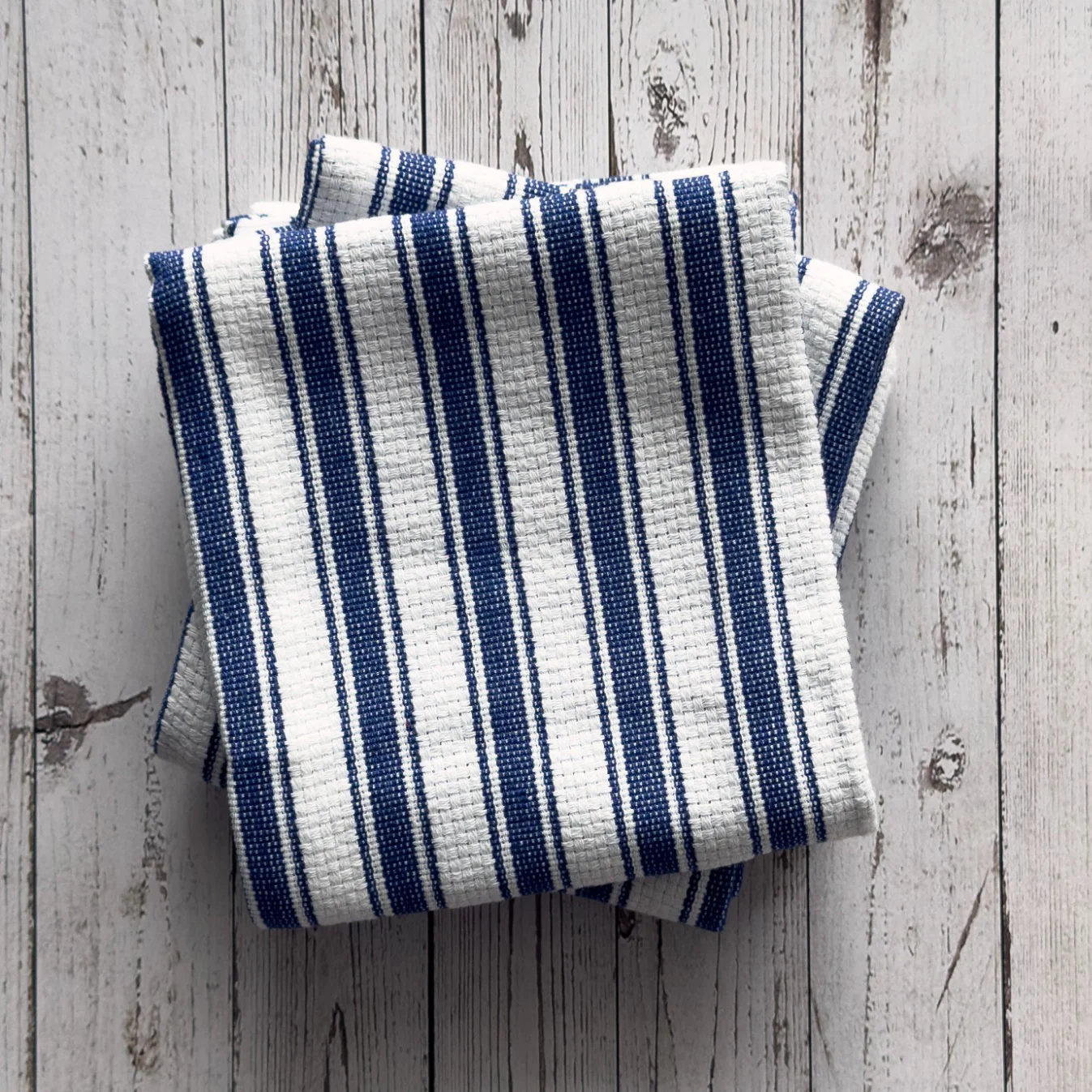 Railroad Stripe Kitchen Towels - Set of 3
