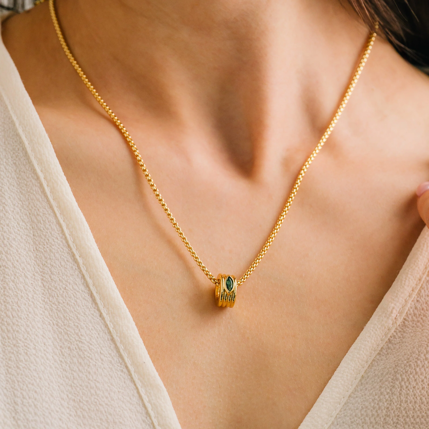 Marquise Groove Necklace