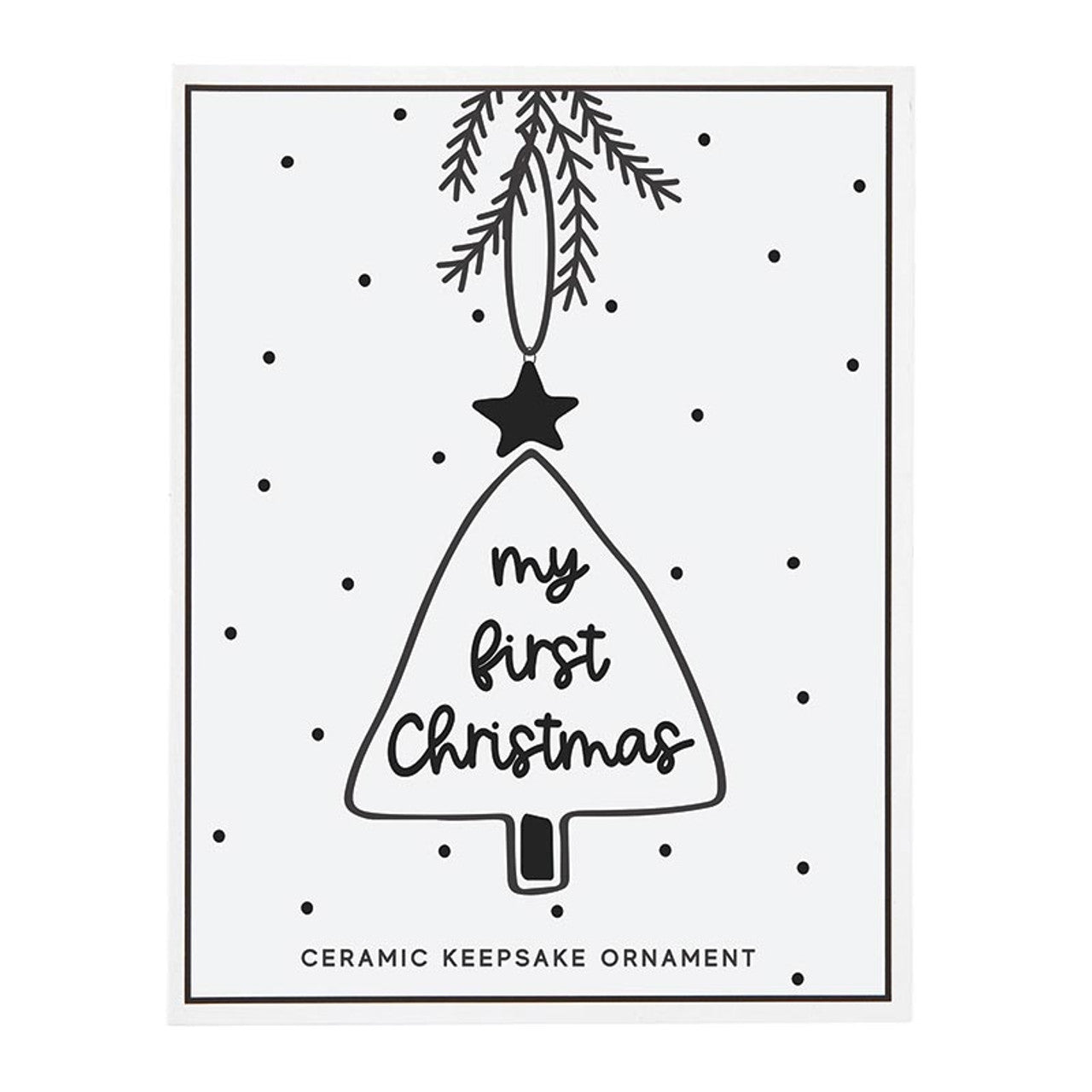 My First Christmas Keepsake Ceramic Ornament