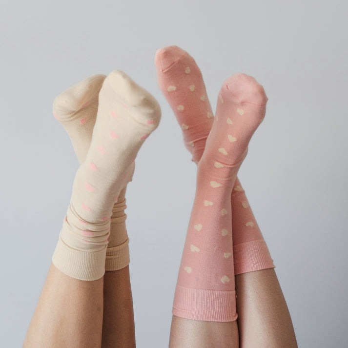 Pima Cotton Socks - Have a Heart 2 Pack