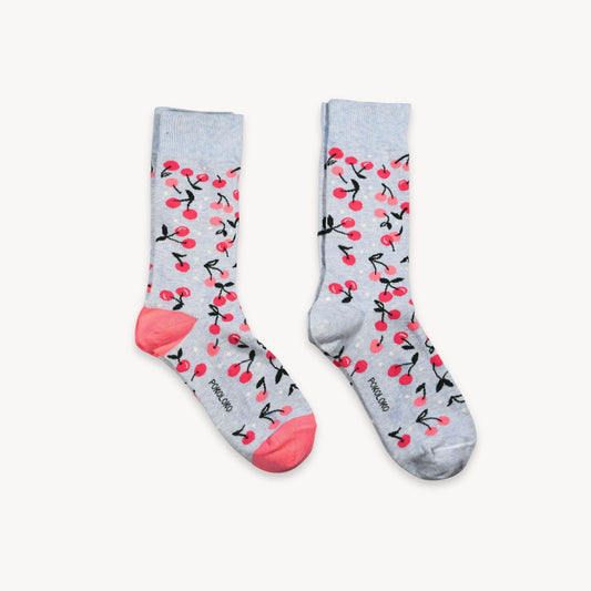 Pima Cotton Socks - Cherry 2 Pack