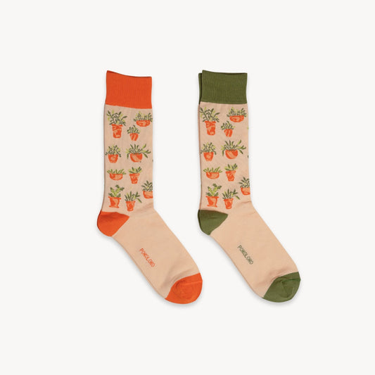 Pima Cotton Socks - Plant Life 2 Pack