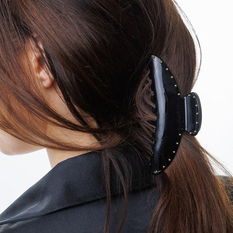 Gold Studded Claw Clip