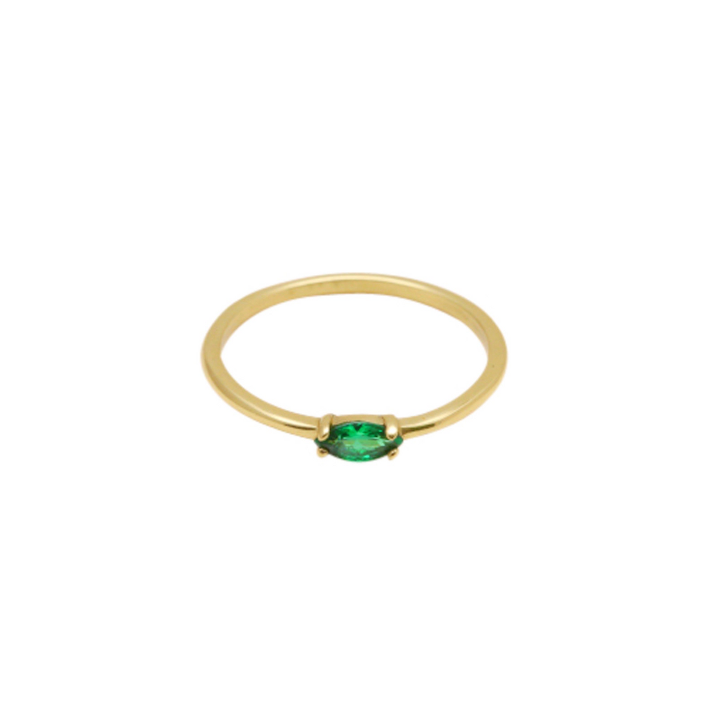 Emerald Dainty Ring