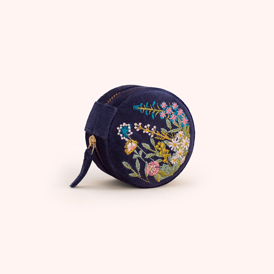 Velvet Embroidered Jewellery Box